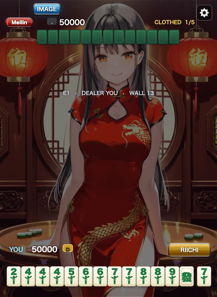 Bamboo Mahjong Girls gameplay