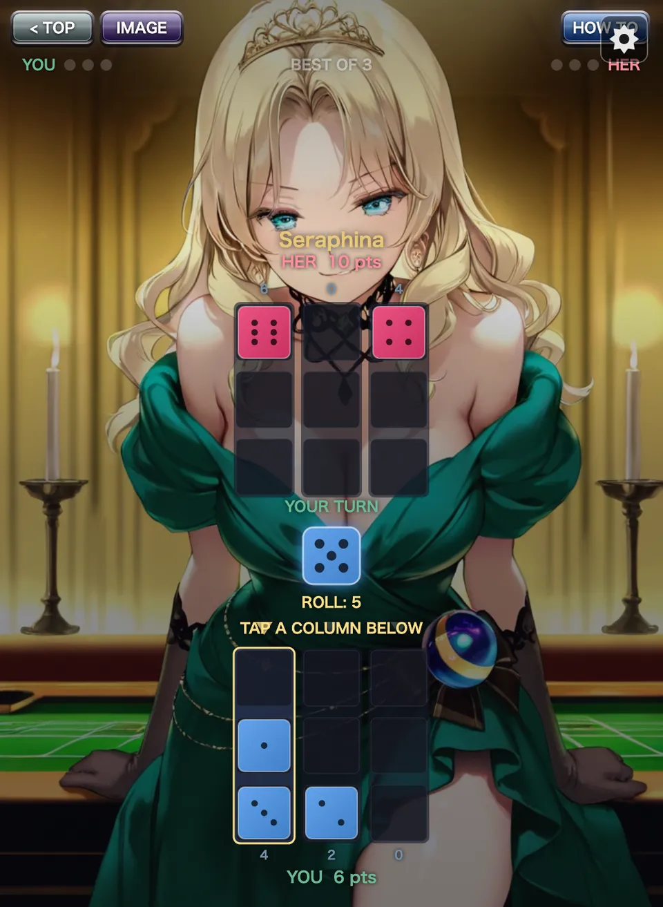 Strip Dice gameplay